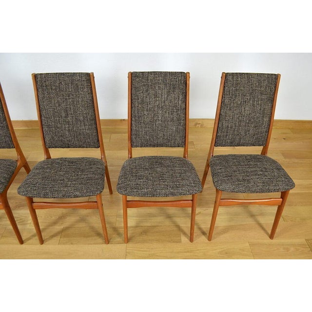 Wood Danish Chairs by Schionning and Elgaard for Randers, 1960, Set of 6 For Sale - Image 7 of 8