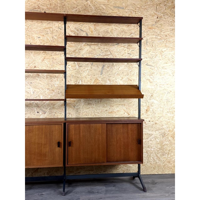 1960s Vintage Swedish Teak Shelving System Wall Unit by Olof Pira, 1960s For Sale - Image 5 of 18