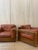 Mid-Century Modern Italian Leather Club Chairs, 1960s, Set of 2 For Sale - Image 3 of 13