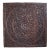 Dark Wax Square Teak Carved Panel For Sale