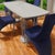 Textile 1970s Asymmetrical Dining Set of 5 Rare Set Inspired by the Memphis Milano Design Movement For Sale - Image 7 of 8