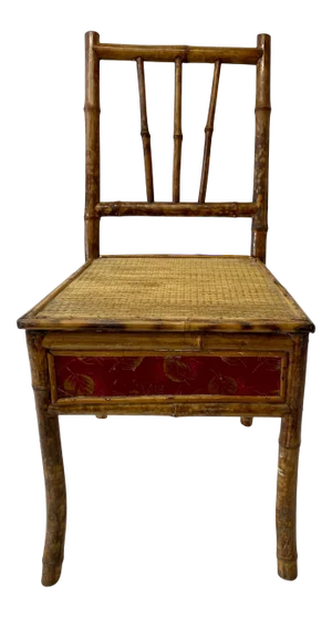 Late 19th Century Bamboo & Cane Victorian Bedroom Chair C.1890