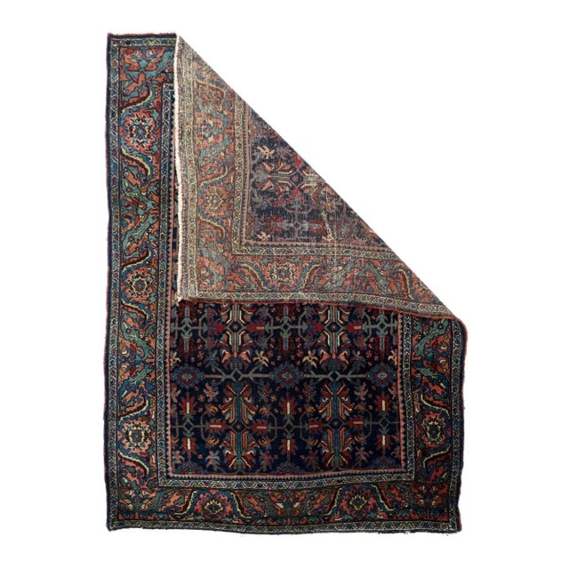 Antique Bidjar Rug 4'4'' x 6'4'' For Sale - Image 4 of 11
