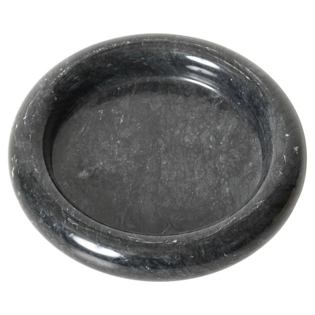 Round Bowl or Ashtray in Black Carnico Marble attributed to Angelo Mangiarotti, Italy, 1970 For Sale - Image 12 of 12