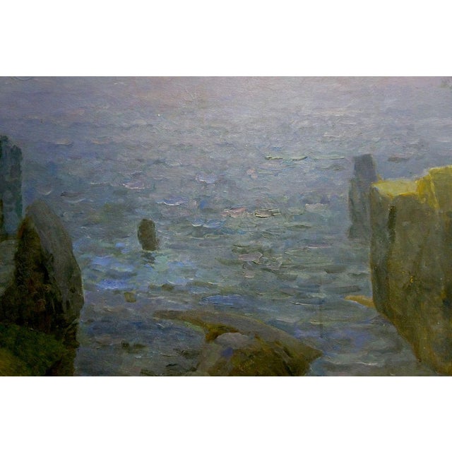 Oil Painting Lonely at Sea For Sale - Image 6 of 9