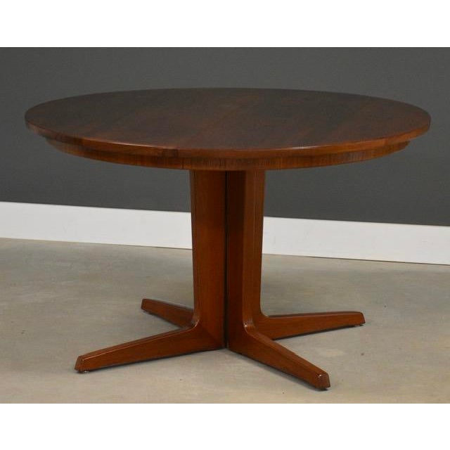 Mid-Century Modern 1960s Refinished 86” Danish Modern Teak Dining Table by BPS For Sale - Image 3 of 12