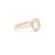 Gold Natural Diamond Circle Modern Ring in 14k Solid Gold by VRJewels For Sale - Image 8 of 15
