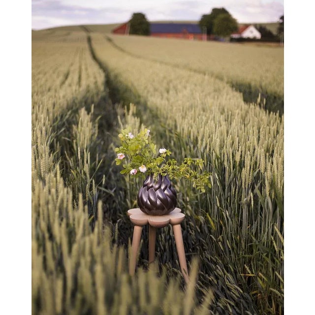 Wood Mylhta Stool by Lisa Hilland for Mylhta For Sale - Image 7 of 7