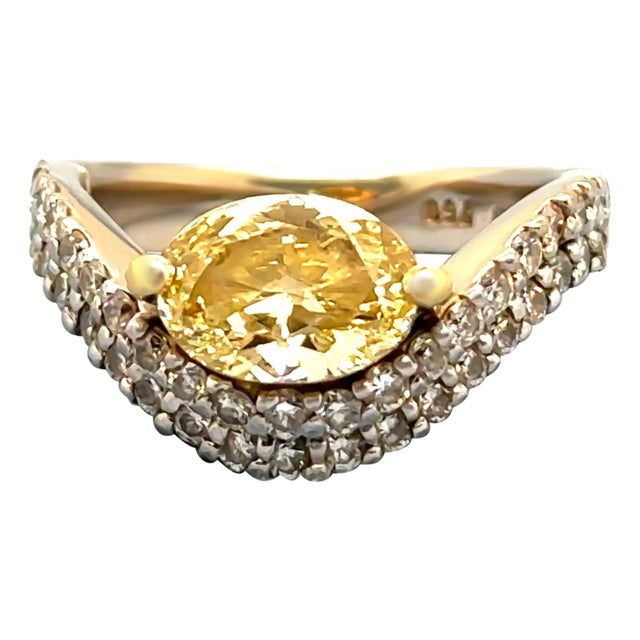 Argyle Diamonds 18ct White & Yellow Gold Diamond Ring Set 2.34ct, Size 5.75 For Sale