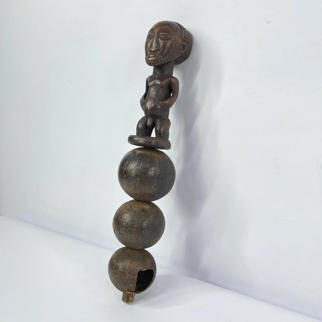 African Early 20th Century Luba Divination Fetish Rattle For Sale - Image 3 of 7