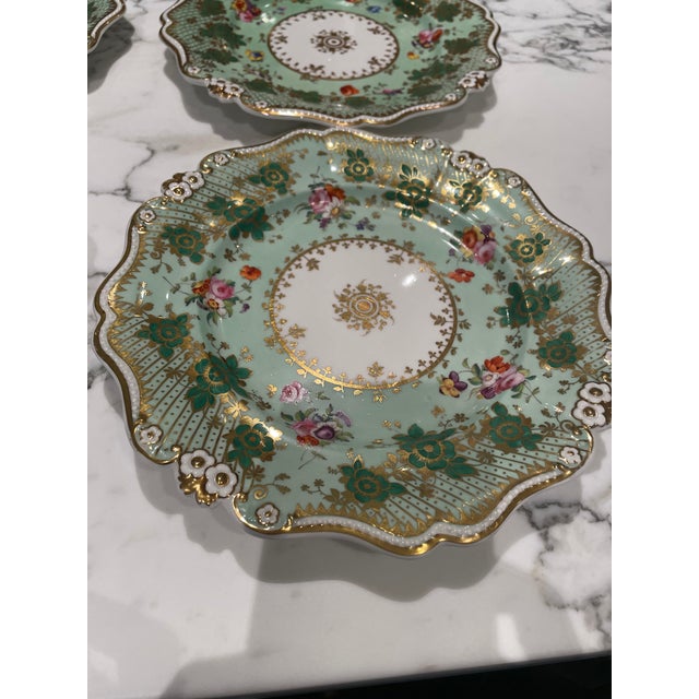 Six (6) Antique Spode Dessert Plates Circa 1825. Purchased from Hoffman Gampetro Antiques, New York, NY. Each plate...