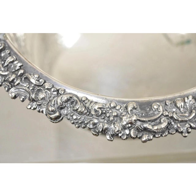 Metal Antique English Sheffield Sterling Silver Mounted Champagne Wine Bottle Coaster For Sale - Image 7 of 13