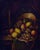 This elegant still life by Italian artist Massimo Reggiani presents a refined arrangement of fruit gathered in a woven...