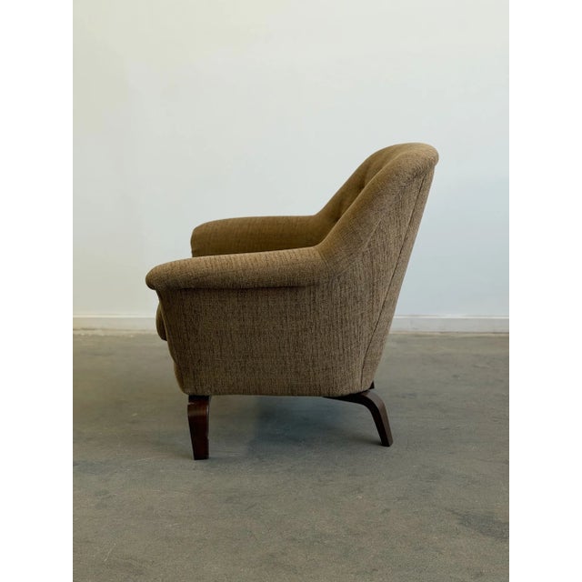 1960s Danish Lounge Chair in Tweed For Sale In Los Angeles - Image 6 of 12