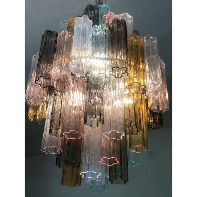 Murano Glass Multicolor Sputnik Chandelier For Sale - Image 6 of 7