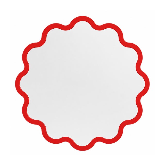 Luxury Decorative Circular Wall Mirror in Light Blue – Hvyli Round 100 For Sale - Image 14 of 18