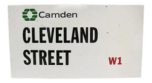 Large Vintage London Camden Borough Street Sign
