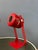 Plastic Vintage Space Age Red Desk Lamps, Set of 2 For Sale - Image 7 of 11
