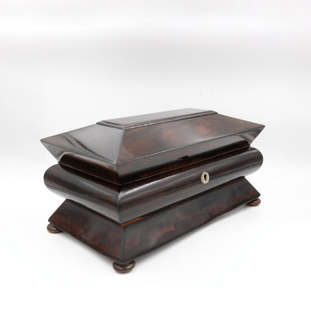 Early 19th Century William IV Accordion-Shaped Rosewood Box For Sale - Image 11 of 12