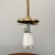 Gold Large Radiohus Pendant Lamp in White Glass by Vilhelm Lauritzen for Louis Poulsen, 1950s For Sale - Image 8 of 12