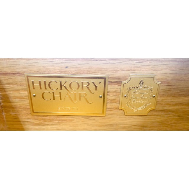 Hickory Chair 11 Drawers Flame Mahogany Drop Brass Pulls High Boy Chest Dresser For Sale - Image 10 of 10