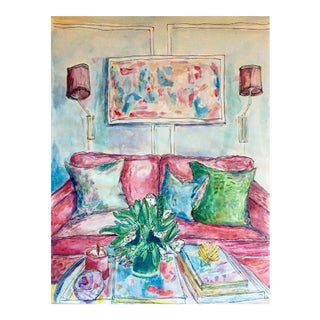 "Sitting Pretty" Painting by Sophie Hoad Halma For Sale