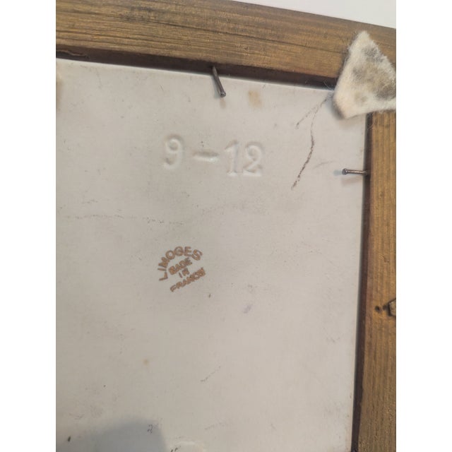 1960s Pair Limoges Painted Pannels For Sale - Image 4 of 8