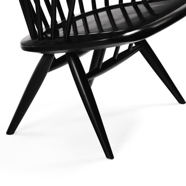 Black 1960s Ilmari Tapiovaara for Asko Crinoline Lounge Chair For Sale - Image 8 of 9