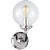 Modern Ian K. Fowler for Visual Comfort Signature Bistro Single Light Sconce in Polished Nickel & Black with Clear Glass For Sale - Image 3 of 3