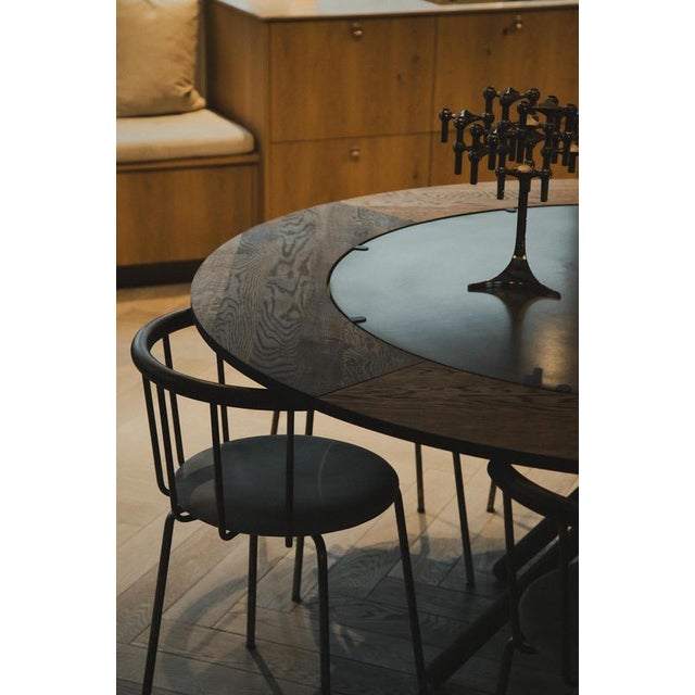 Not Yet Made - Made To Order Hector Dining Table 120 with Concrete Top and Dark Oak Legs by Eberhart Furniture For Sale - Image 5 of 13