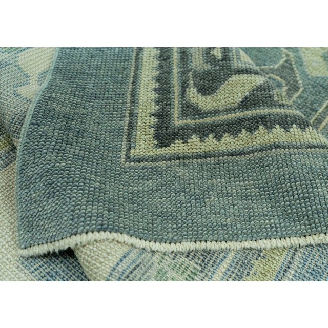 Textile Turkish Oushak Rug 12'6" x 15'6" #19388 For Sale - Image 7 of 8
