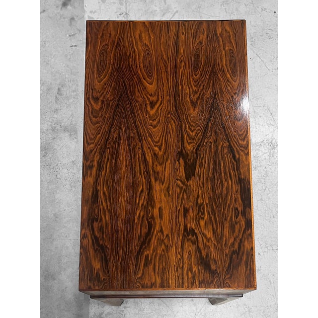 Wood Rosewood Model 383 Bedside Table by Aksel Kjersgaard for Odder Møbelfabrik, Denmark, 1960s For Sale - Image 7 of 10