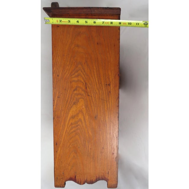 Antique American Chestnut Flavor Extracts Cabinet With Divided Sectional Interior For Sale - Image 12 of 13