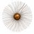 Late 20th Century Vintage 30” Brass-Finish Starburst Sunburst Wall Sculpture For Sale - Image 5 of 9