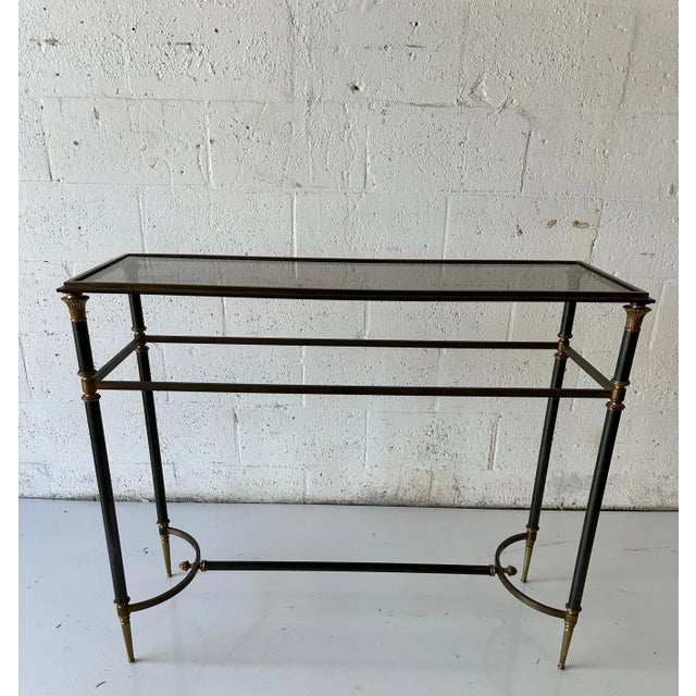 Maison Charles Neoclassical Bronze 2 patina Console For Sale In Miami - Image 6 of 12