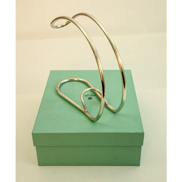 Ercuis Ercuis Paris Silver Wine Bottle Holder Server For Sale - Image 4 of 12