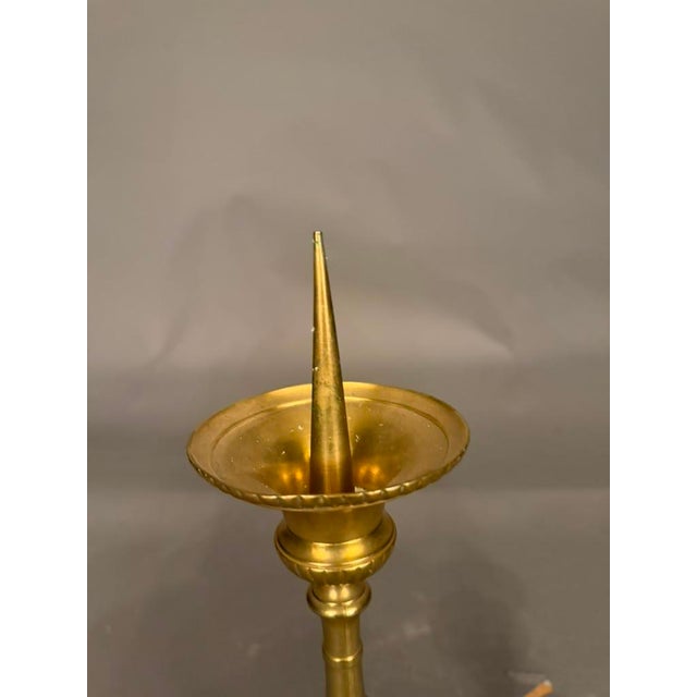 Pair of 19th Century French Gothic Style Bronze Candelabra With Cherub Motifs, Circa 1890 For Sale - Image 15 of 17