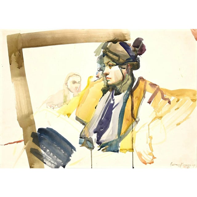 Portrait 2014 is an original and beautiful watercolour realized by Anastasia Kurakina in 2014. The picture is in good...