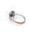 Metal Gia Certified Natural Oval Sri Lankan Ruby & Diamond Halo in 18k White Gold Ring, Size 6 For Sale - Image 7 of 9