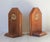Vintage Arturo Toscanini Wood & Bronze Relief Musician Composer Conductor Bookends No makers mark. Minor age wear....