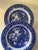 Vintage Blue & White Ailertons England Willow Plates- Set of 2 For Sale In New York - Image 6 of 9
