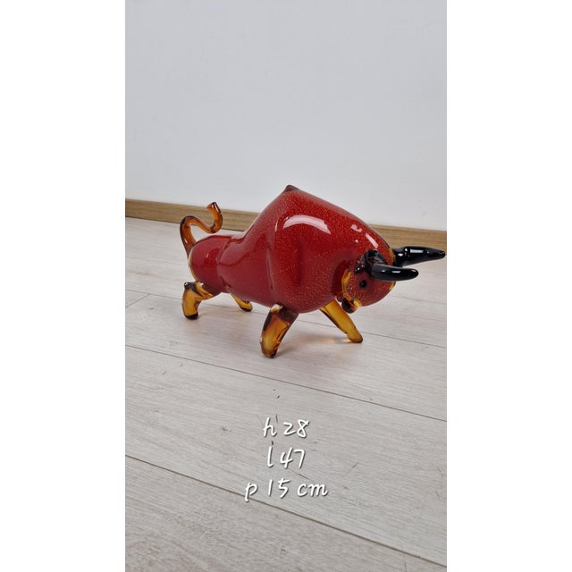 Glass Elio Schiavon, Bull Model, 1980s, Murano Glass For Sale - Image 7 of 18
