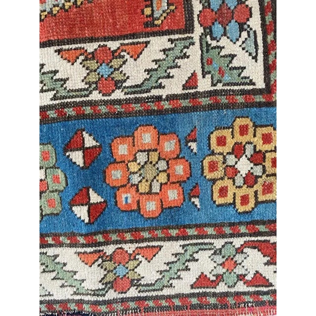 Antque Caucasian Guwan Rug For Sale - Image 9 of 17