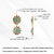21.07 Carats Turquoise Diamond Floral Drop Earrings With Rainbow Sapphires in 14k Gold- A Pair For Sale - Image 13 of 16