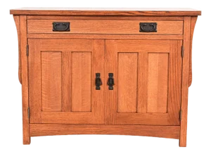 Stickley Style Mission Oak Arts & Crafts Sideboard Buffet or Bar Cabinet