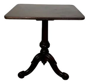 Victorian Mahogany Square Top Lamp Table, 1860s