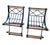 Mid 20th Century Pair of Campaign "X" Wrought Iron and Oak Bar Stools After Cleo Baldon by Continental Metal Furniture Co For Sale - Image 10 of 13