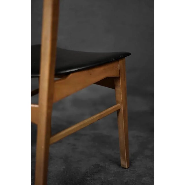Scandinavian Dining Chairs in Beech and Teak, 1960s, Set of 4 For Sale - Image 6 of 12