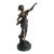 Emile Bruchon Spelter "L'Orage" Sculpture on Marble Base - Signed - For Sale