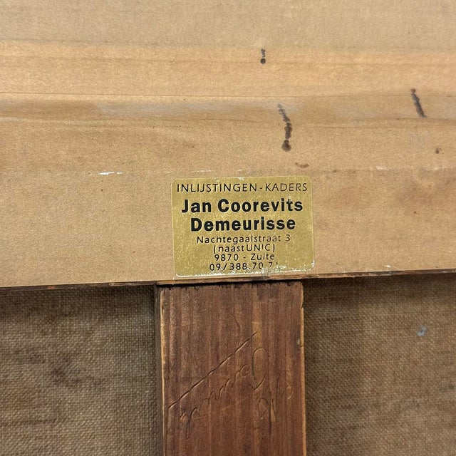 Antique Framed Oil Painting on Canvas Signed A. Heins For Sale - Image 17 of 17